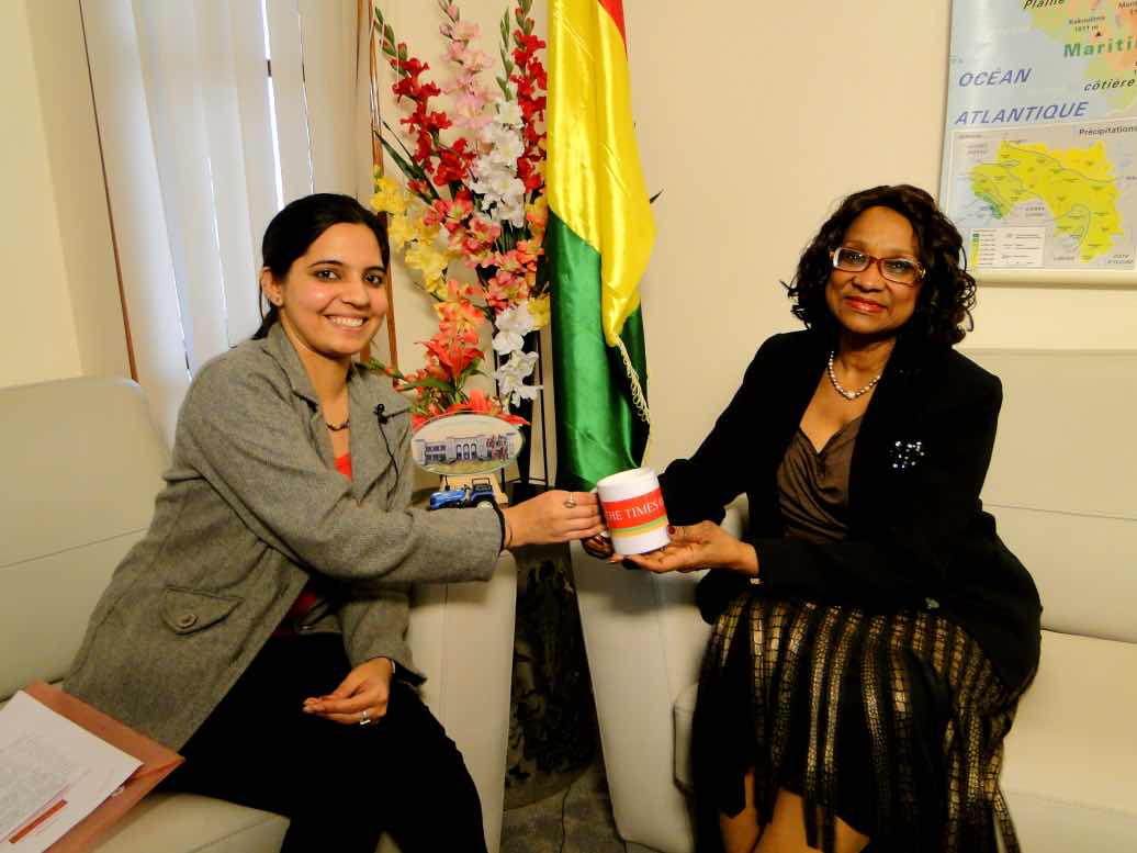 Mrs. Ramatoulaye Bah, SME Minister, Guinea Conakry (GUINEA Embassy) on 30 jan 2013